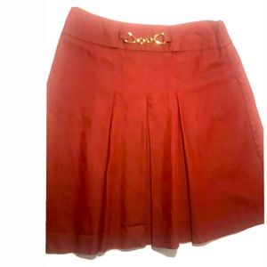 New York And Company Pleated Knee Length Sz 8.